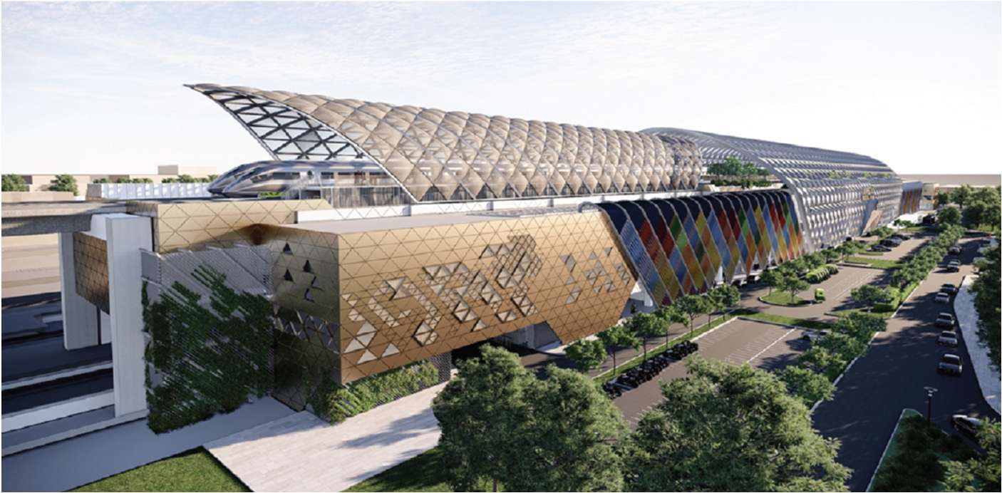 Kalupur High Speed Railway Station façade